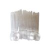 Mini Colher para Café Chá Brigadeiro Doces C/ 100 Uni Transparente Plazapel