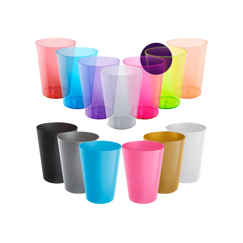 Copo Festa 200ML Acrílico Colorido C/ 10uni - Cropac