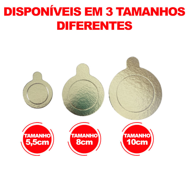 Base para Doce Redonda Prata Com 20 uni Decoração Festa Mesa - Imagem 3