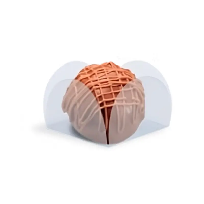 Forminha Quadrada Caixeta Cristal Transparente Luxo C/ 50uni