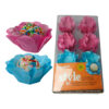 Forminha de Papel Artesanal Flores Style C/ 40uni Azul e Rosa
