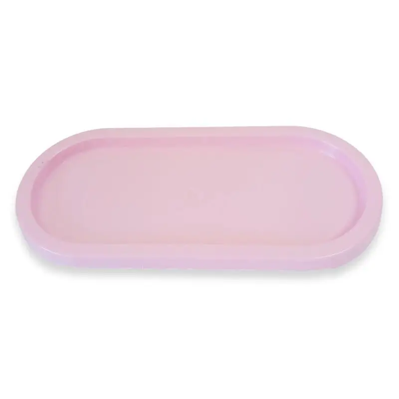 Bandeja Oval 11X25 Rosa Claro