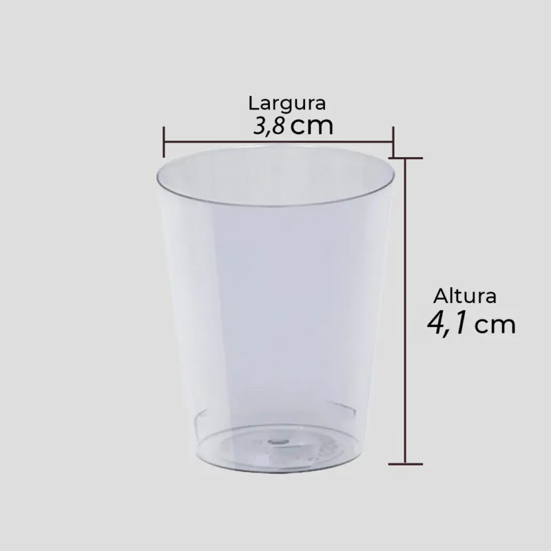 Kit 50 uni Copo Transparente Para Doce Mousse Brigadeiro 25ML - Image 8