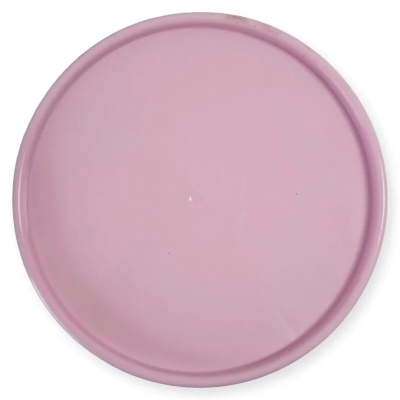 Bandeja Redonda - 19 Cm - Rosa Claro