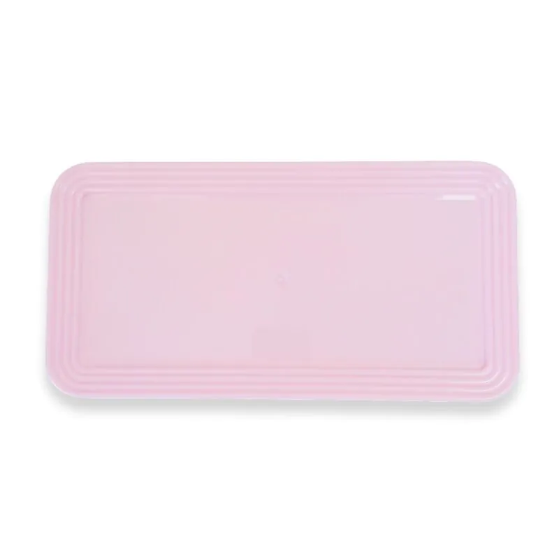 Bandeja Retangular 28X14Cm Rosa Claro
