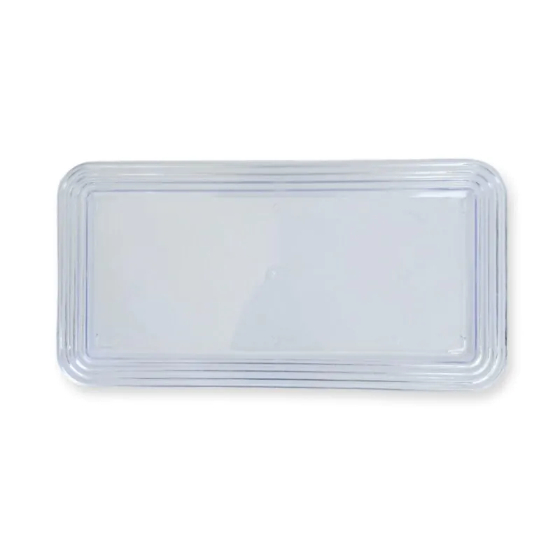 Bandeja Retangular 28X14Cm Transparente